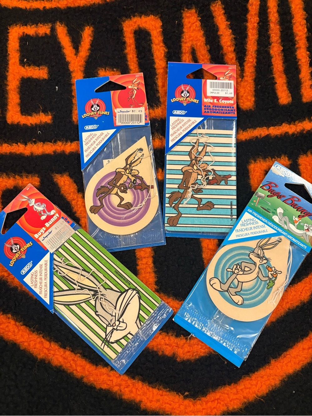 90’s Looney Tunes Wile E. Coyote & Bugs Bunny Air Fresheners